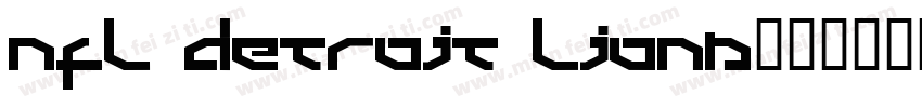 NFL Detroit Lions字体转换